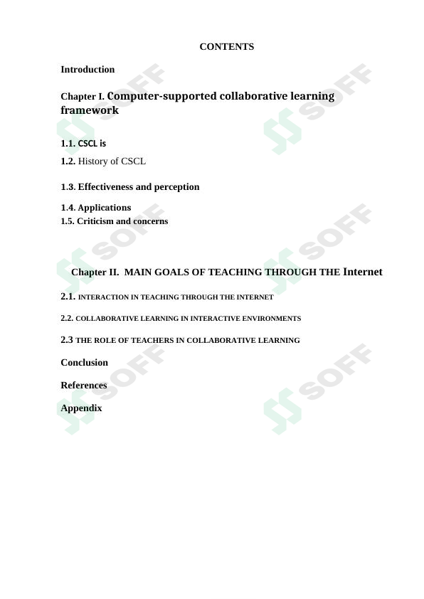 Computer-supported collaborative learning framework 1