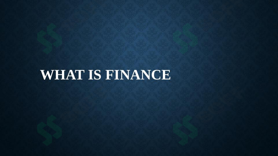 What is Finance 1