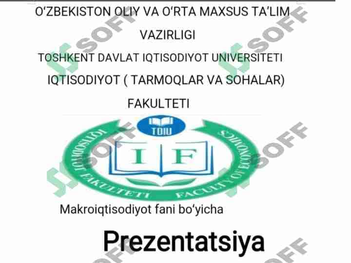 Davlat tomonidan iqtisodiyotni tartibga solishning zamonaviy tendensiyalari va ularning Oʻzbekistonda qoʻllanilish imkoniyatlari. 1