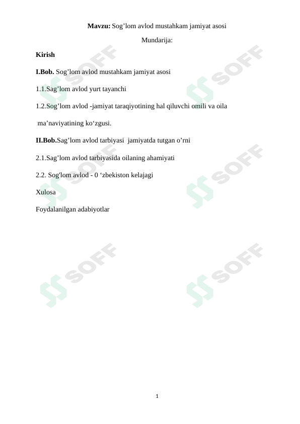 Sog’lom avlod mustahkam jamiyat asosi 1