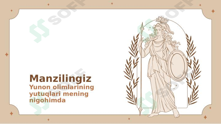 Qadimgi yunoniston olimlari va mutaffakirlari 1