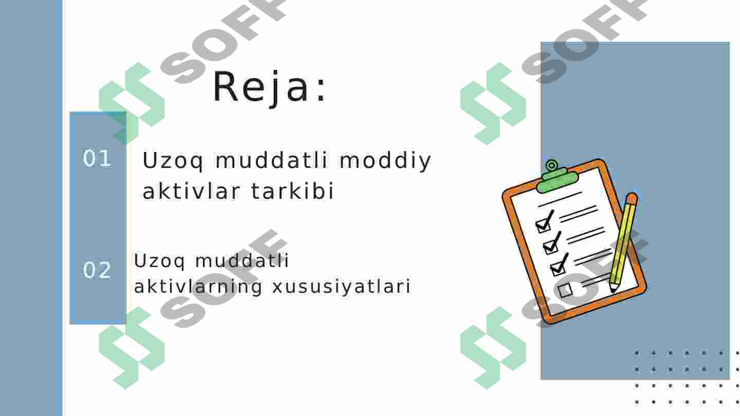 UZOQ MUDDATLI MODDIY AKTIVLAR HISOBI 2