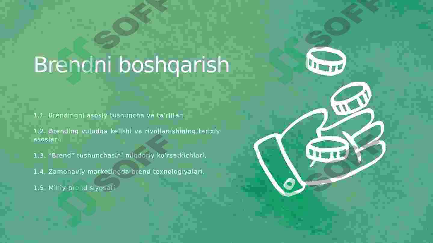Brendni boshqarish 2