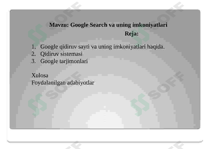 Google Search va uning imkoniyatlari 2