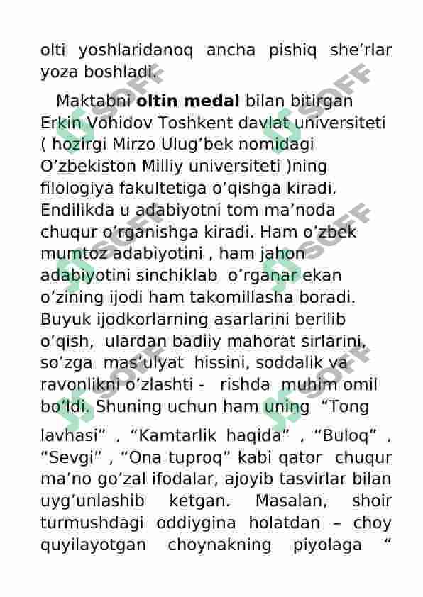 Referat Erkin Vohidov 2