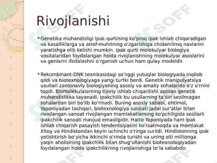 Tut ipak qurti biotexnologiyasi 2