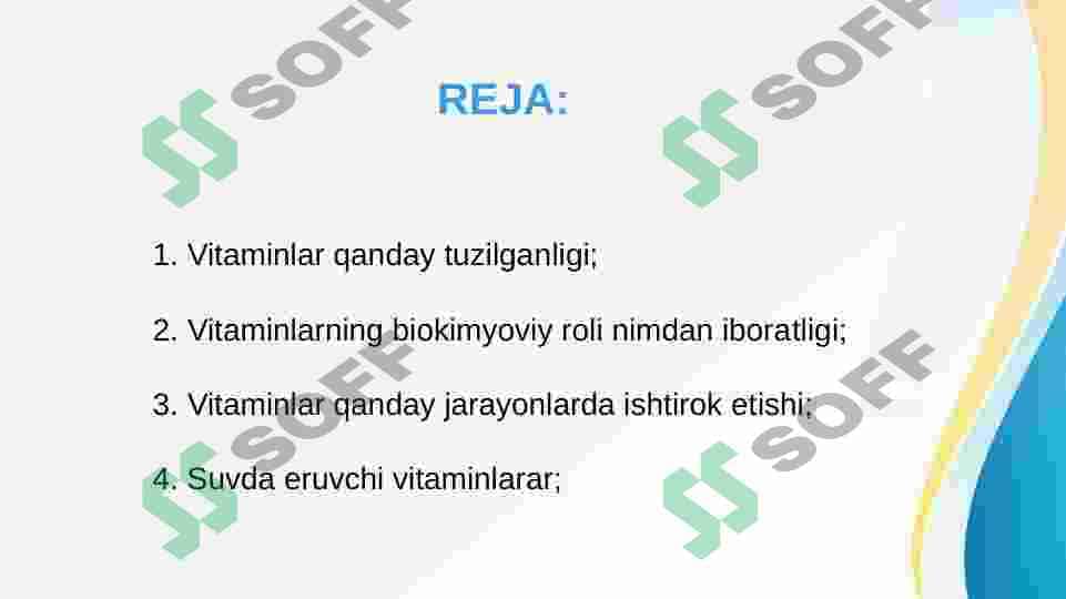 Suvda eruvchi vitaminlar 2