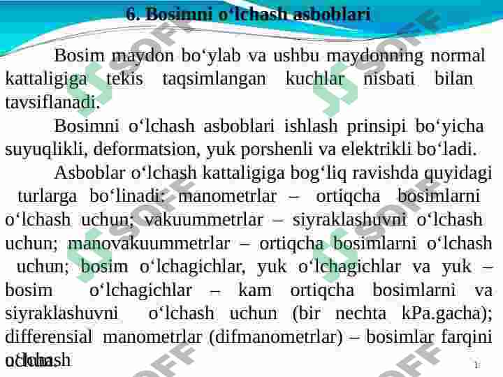 Zamonaviy bosim oʻlchash asboblari 2