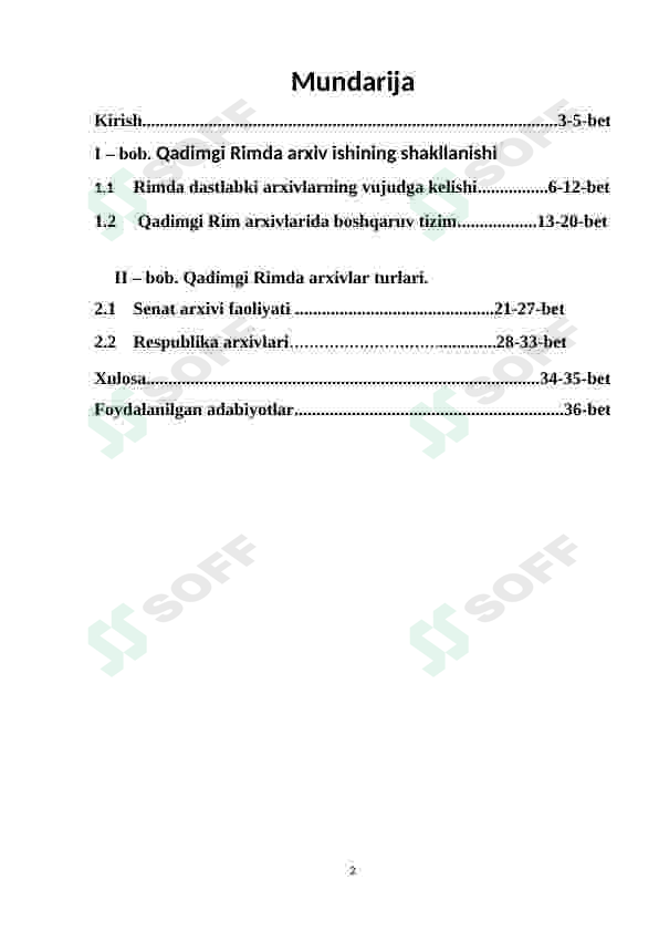 QADIMGI RIMDA ARXIV ISHI 2