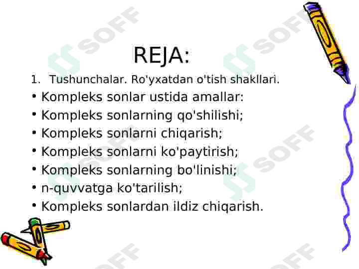 KOMPLEKS SONLAR 2