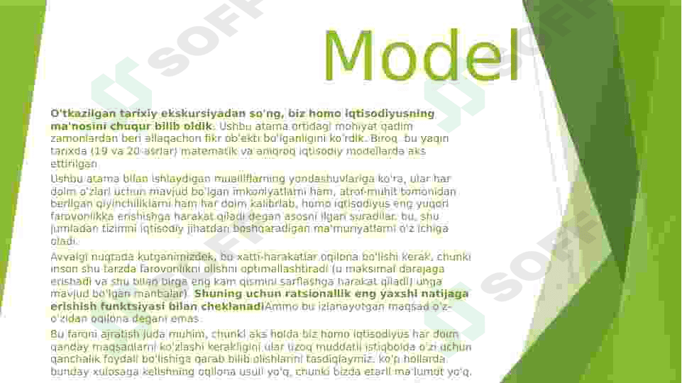 Ijtimoiy-iqtisodiy fanlarda “Homo Economicus” tushunchasi va modeli 3