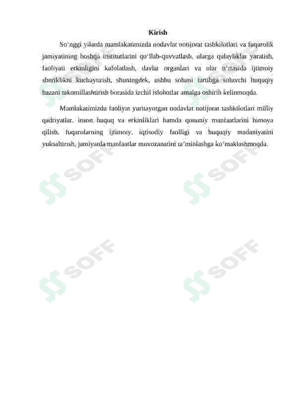 O'zbekistonda nodavlat notijorat tashkilotlar va ularning siyosiy, ijtimoiy hamda iqtisodiy jarayonlardagi ishtiroki 3