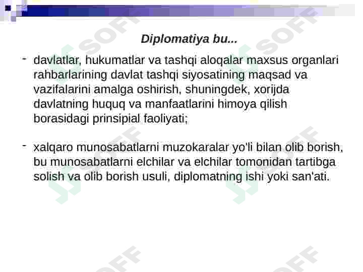 Diplomatiya. Maxsus tarix fanlari 3