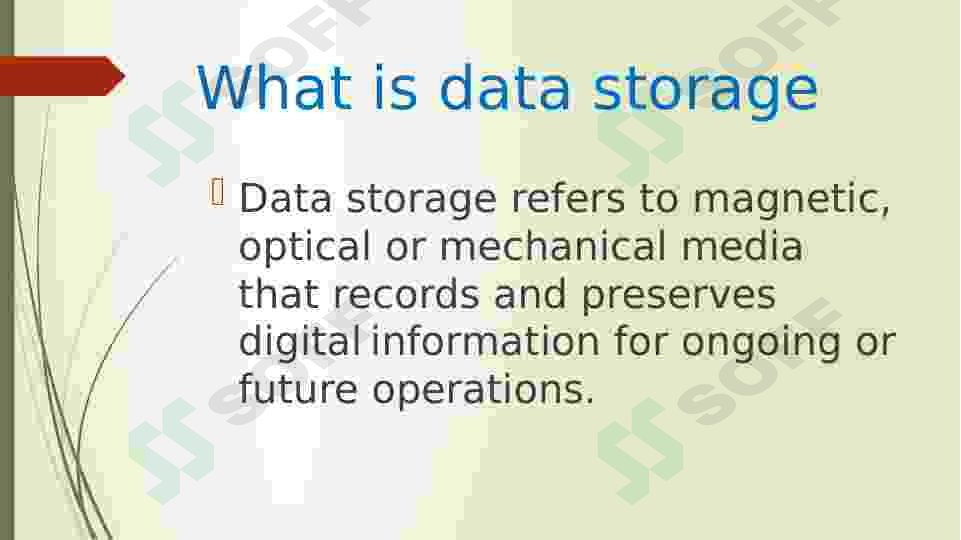 Data storage and backup 3