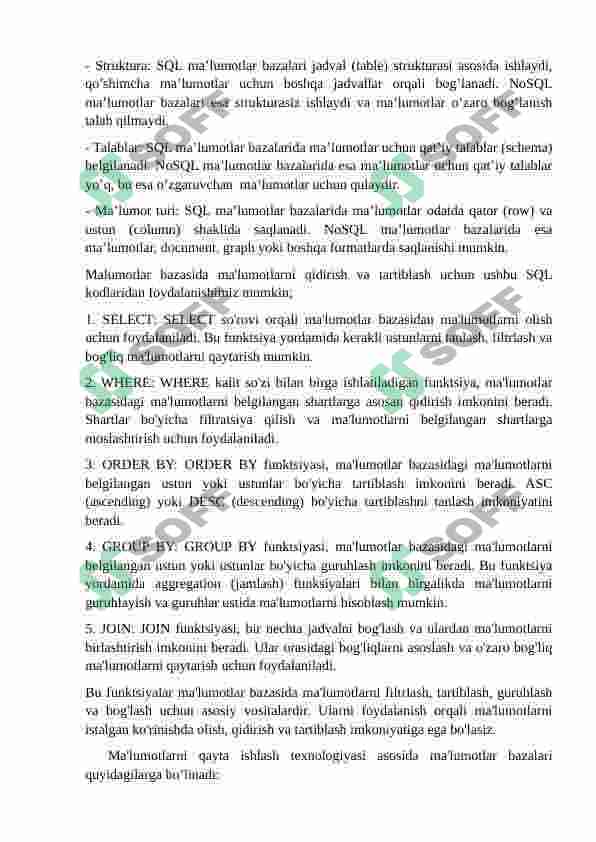 MA’LUMOTLAR VA BILIMLAR BAZASI 3
