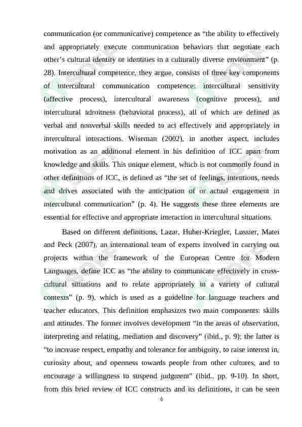 EFL LEARNERS' ATTITUDES TOWARDS LEARNING INTERCULTURAL COMMUNICATIVE COMPETENCE 3