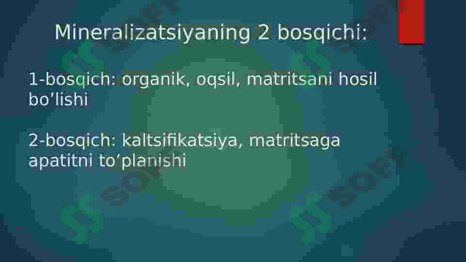 TISHDA MINERALIZATSIYA VA DEMINERALIZATSIYA JARAYONLARI 3