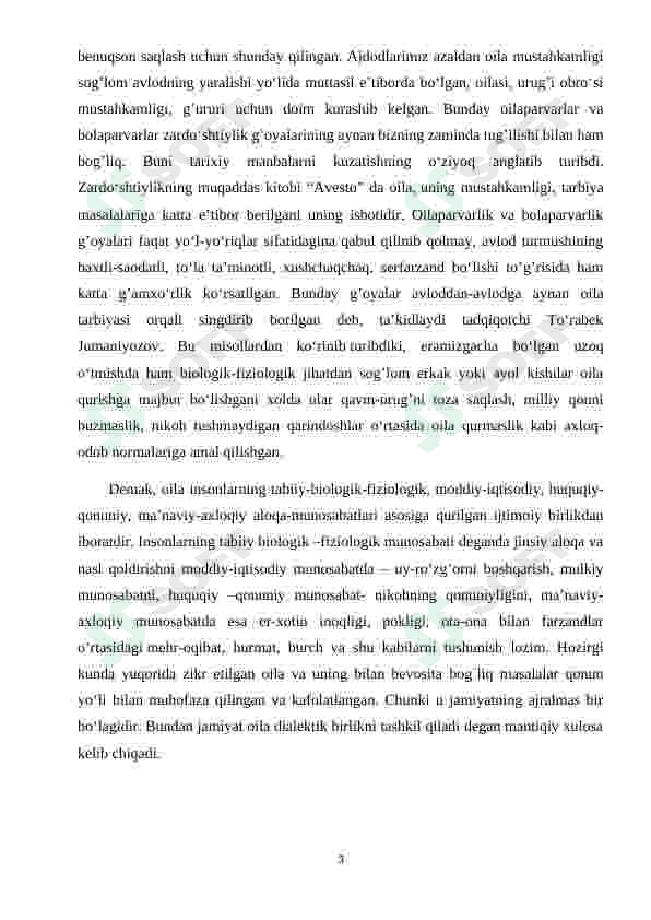 Sog’lom avlod mustahkam jamiyat asosi 3