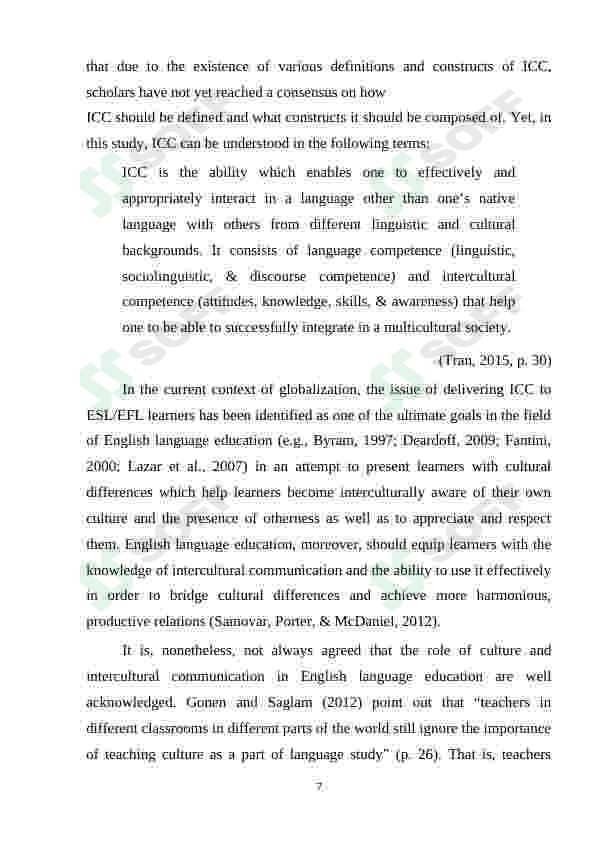EFL LEARNERS' ATTITUDES TOWARDS LEARNING INTERCULTURAL COMMUNICATIVE COMPETENCE 4