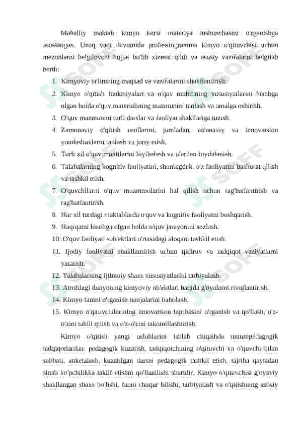 Kimyo fanini o'qitish metodikasi 4