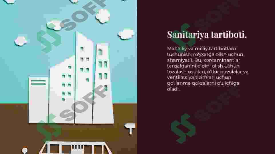 KORXONANING SANITARIYA- MAISHIY BINOLARI VA XONALARIGA QO'YILADIGAN TALABLAR 4