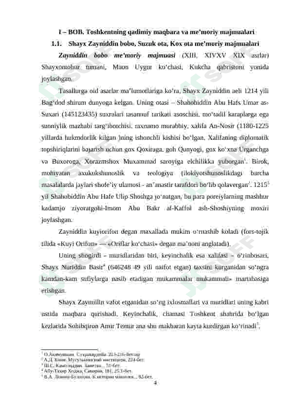 Toshkent shahri ziyoratgohlari me'moriy yozuvlarining aks ettirilishi. 4