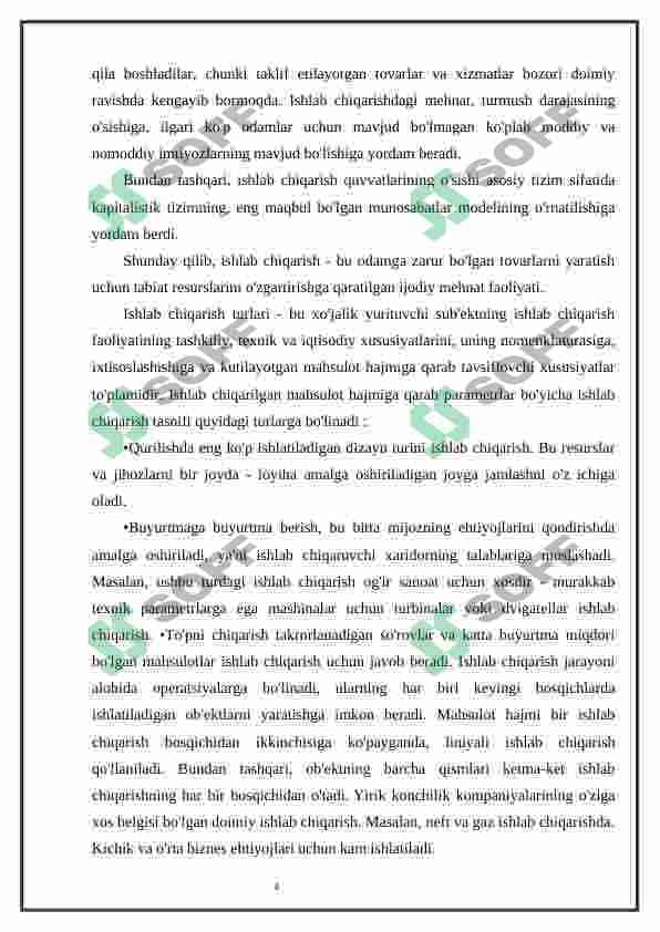 ISHLAB CHIQARISH XARAJATLARI 4
