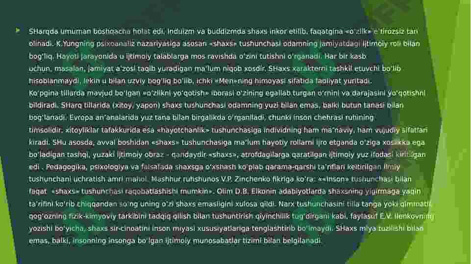 Shaxsni psixodiagnostik baholash va psixologik testlashtirish sohalari 5