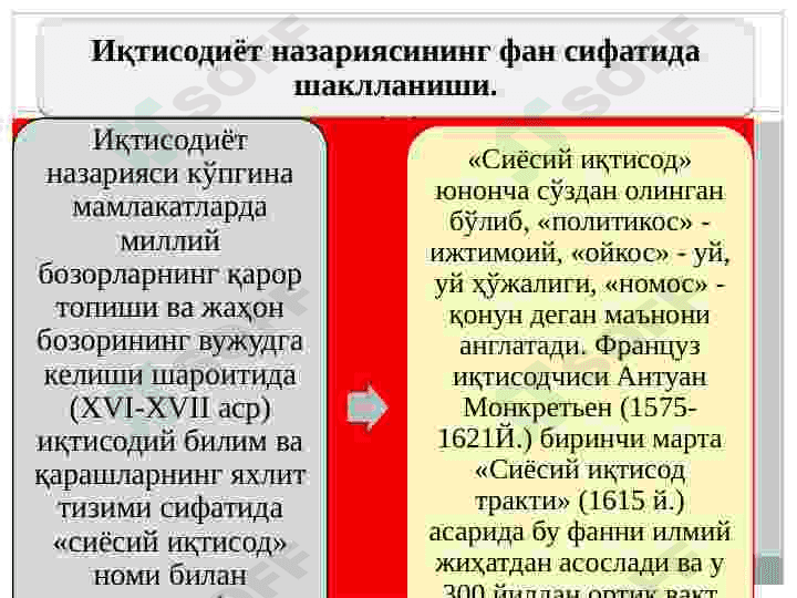 Иқтисодиёт назарияси фанининг шаклланиши  ва ривожланишида иқтисодий таълимотларнинг ўрни 5