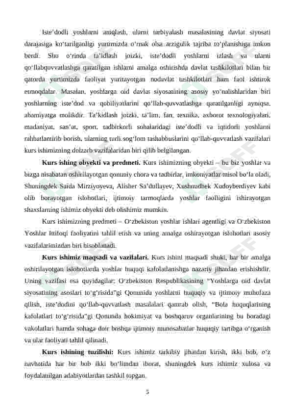 Yoshlar ta'lim tarbiyasi muommlarini tadbiq etishning ilmiy pedagogik asoslari 5