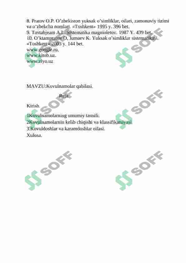 Kovulnamolar qabilasi 5