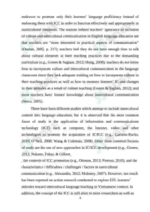 EFL LEARNERS' ATTITUDES TOWARDS LEARNING INTERCULTURAL COMMUNICATIVE COMPETENCE 5