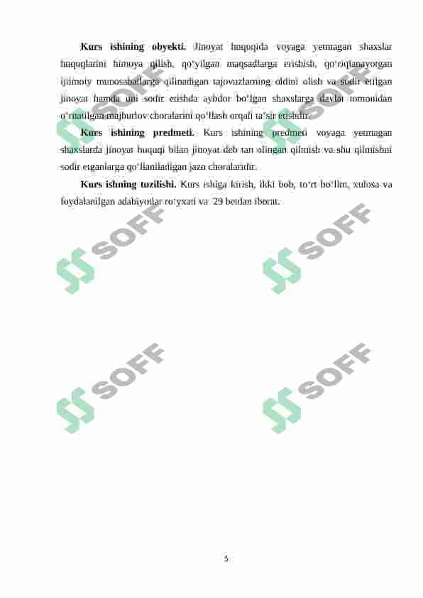 VOYAGA YETMAGANLARNI JINOYIY JAVOBGARLIK VA JAZODAN OZOD QILISH ASOSLARI 5