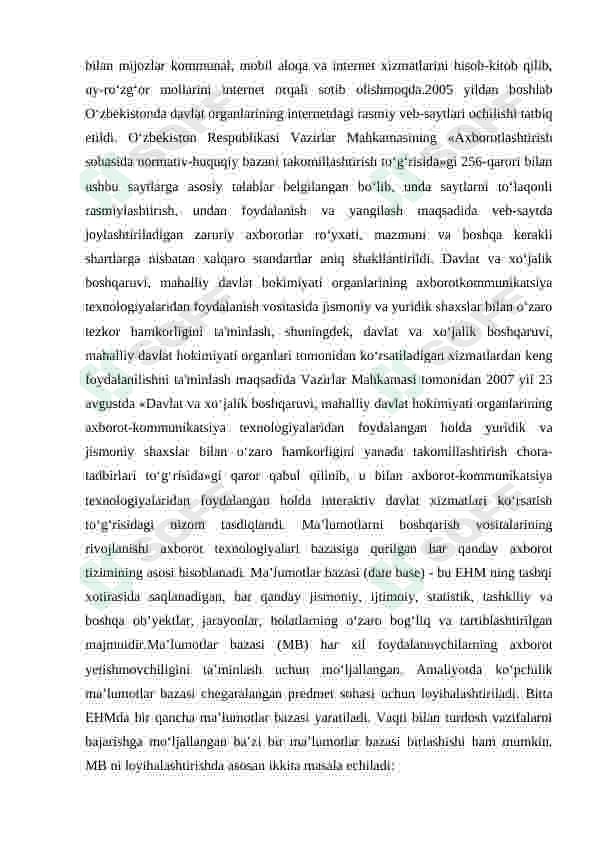 Kutubxona ma’lumotlar bazasini yaratish 6