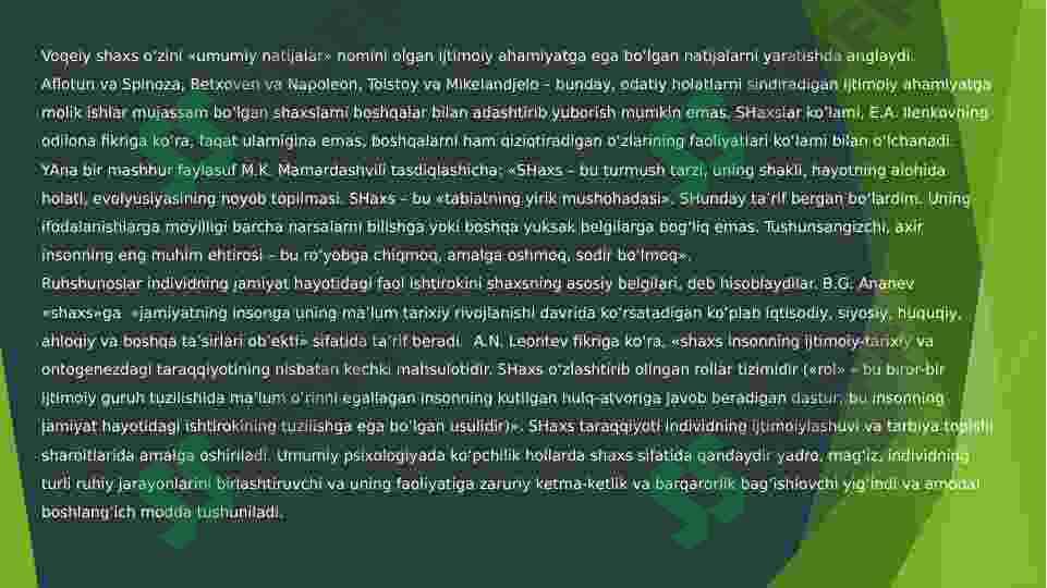 Shaxsni psixodiagnostik baholash va psixologik testlashtirish sohalari 6