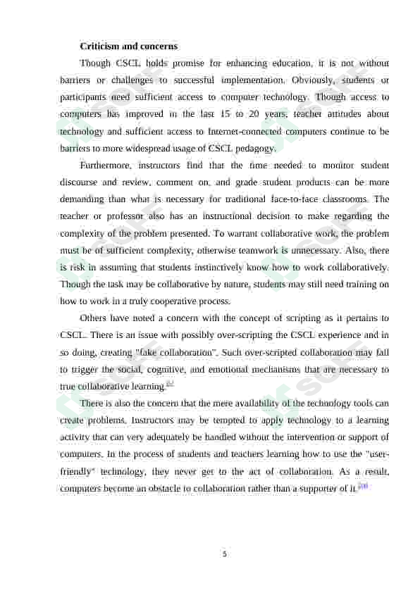 Computer-supported collaborative learning framework 6