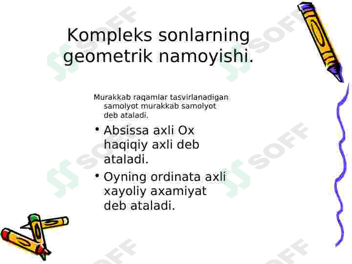 KOMPLEKS SONLAR 6