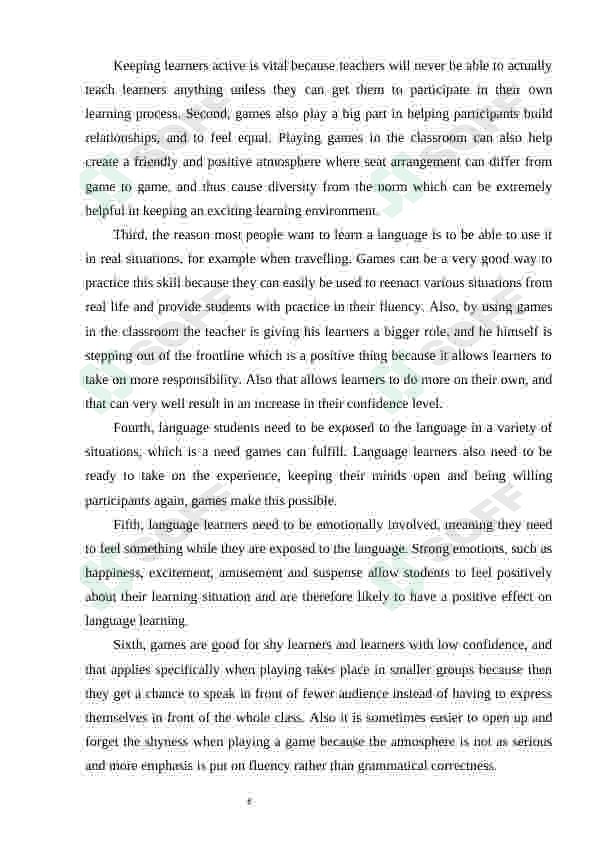 Implementation of national games in teaching EFL 6