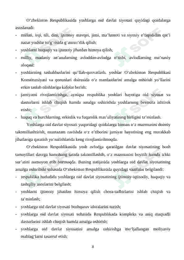 Yoshlar ta'lim tarbiyasi muommlarini tadbiq etishning ilmiy pedagogik asoslari 8