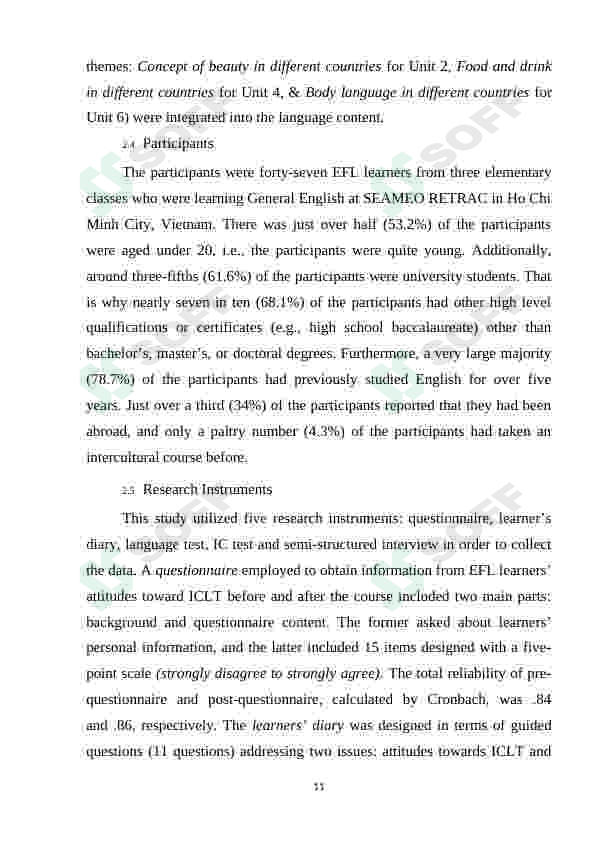 EFL LEARNERS' ATTITUDES TOWARDS LEARNING INTERCULTURAL COMMUNICATIVE COMPETENCE 8