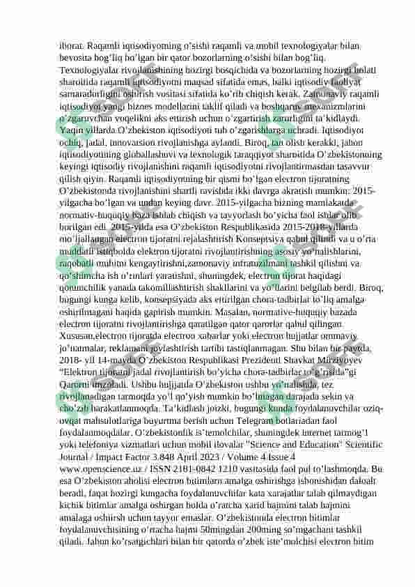 Bozor munosabatlari sharoitida  yangi axborot  texnologiyalarini rivojlantirish 8