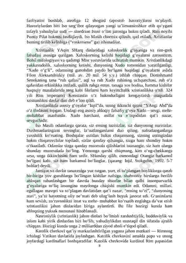 XI-XV ASRLARDA YEVROPA MADANIYATI 8