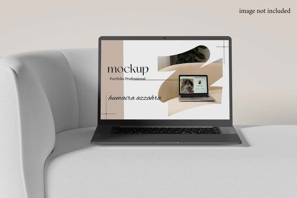 Noutbuk ekrani maketi | Laptop screen mockup 1
