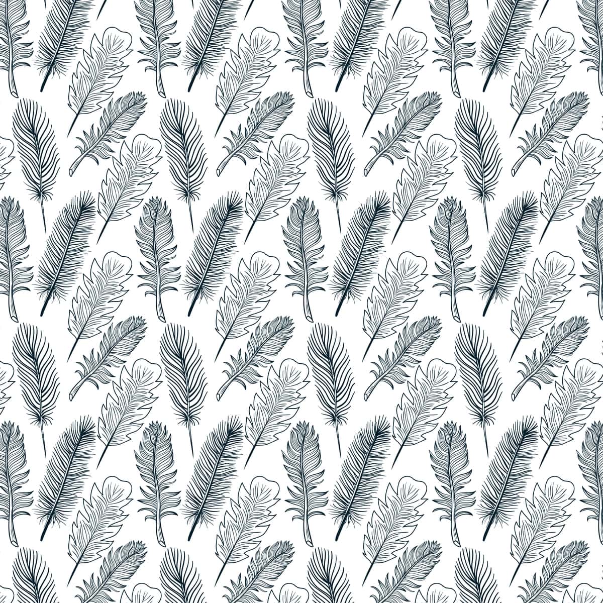 Choksiz pat naqshlari dizayni | Seamless feather pattern design 1