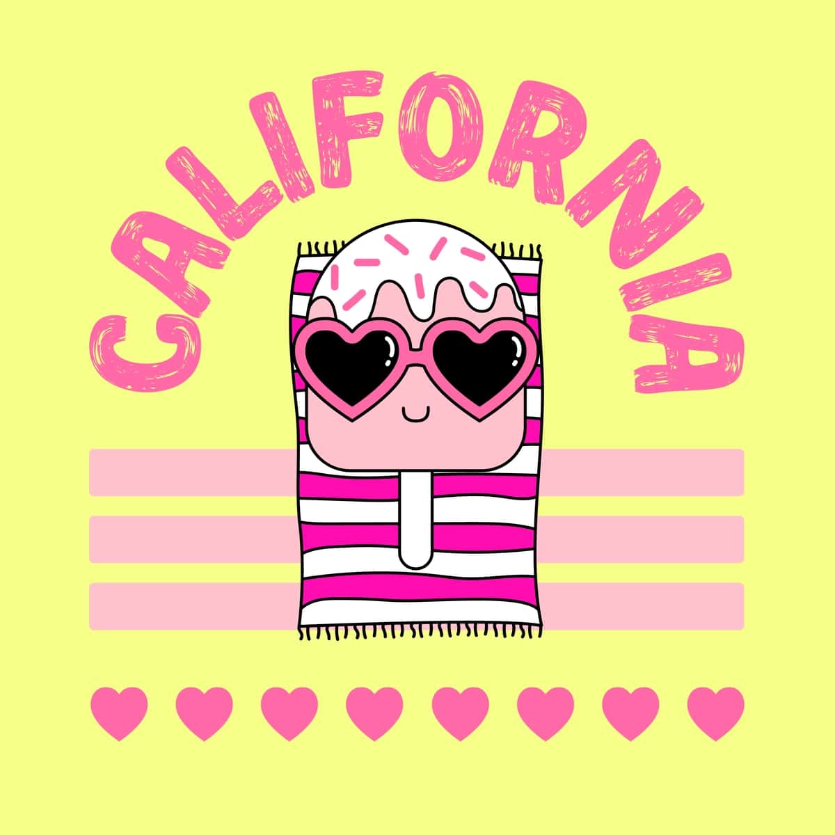 Kaliforniyadagi yozgi muzqaymoq ko'zoynakli | California summer ice cream pop with glasses 1