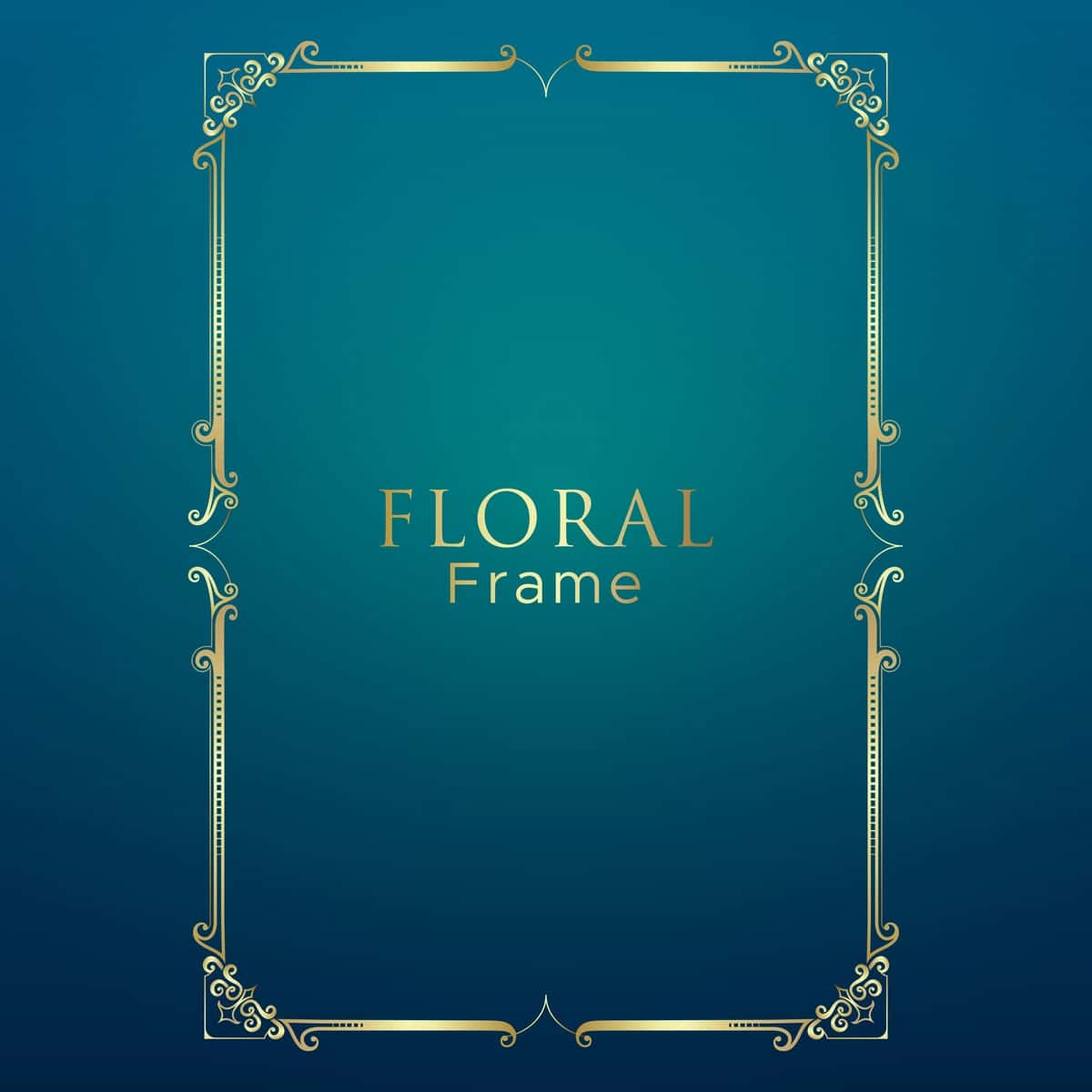 Elegand gul naqshli ramka bezaklari | Elegand floral ornament frame decoration 1