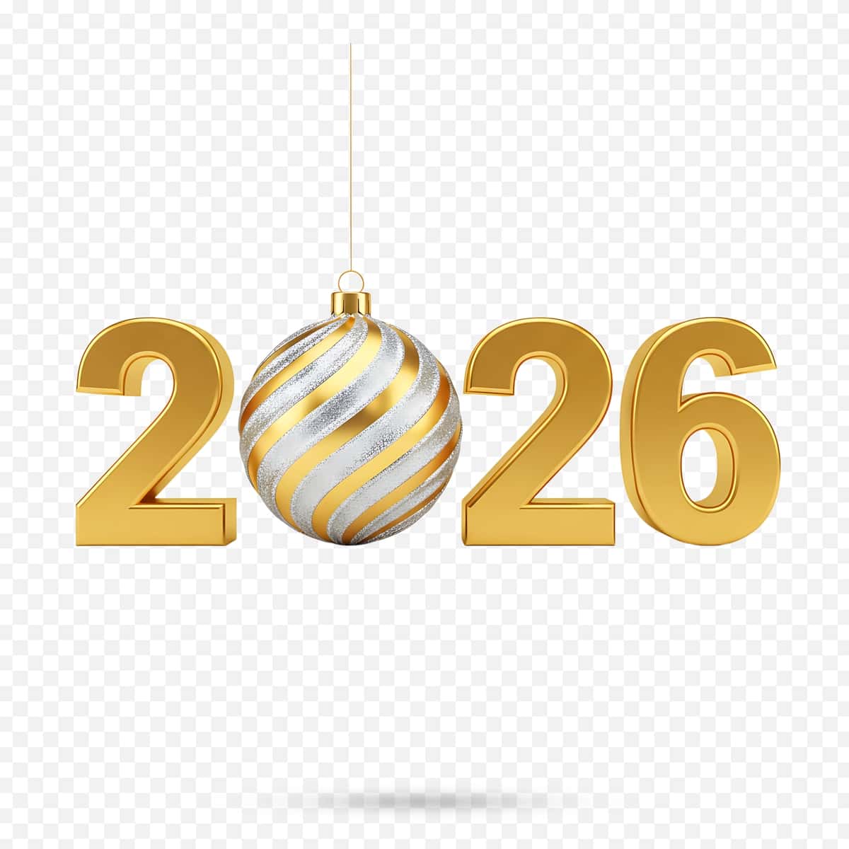 Rojdestvo bezaklari bilan oltin 2026 yangi yil bayrami | Golden 2026 new year celebration with christmas ornament 1