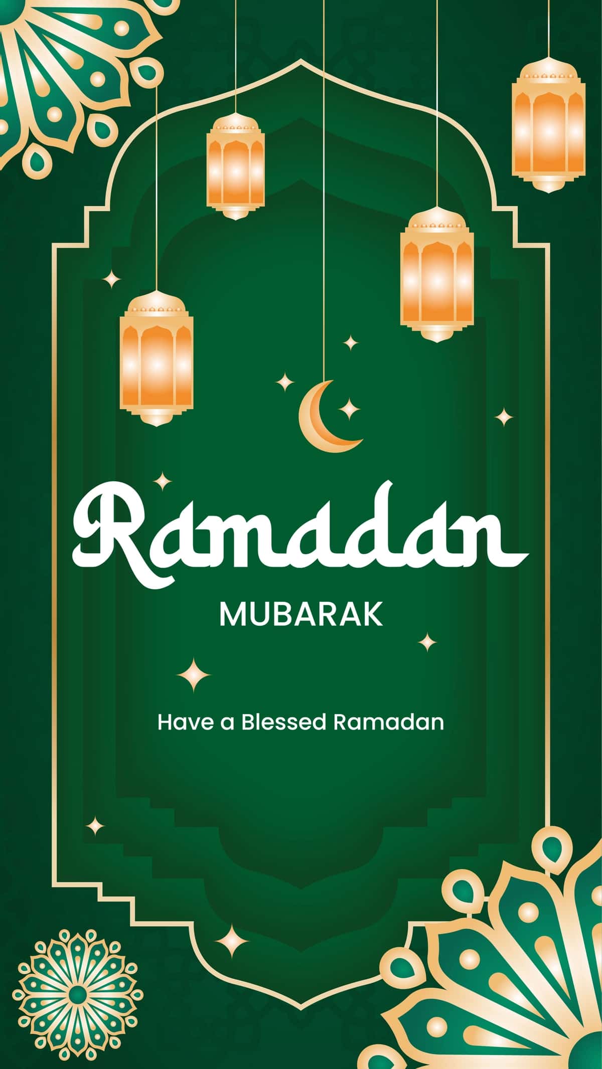 Ramazon hayiti muborak islom festivali vertikal plakat shabloni | Ramadan eid mubarak islamic festival vertical poster template 1
