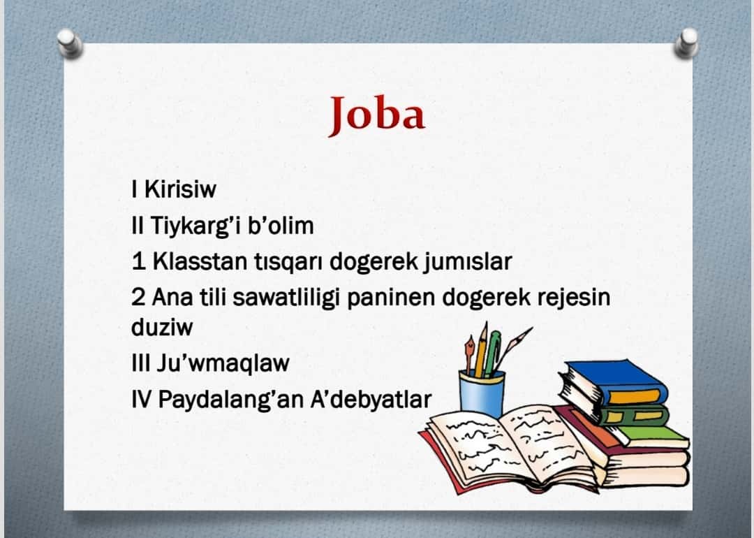 Ana tili sawatliligi pa’ninen dogerek rejesin duziw 1