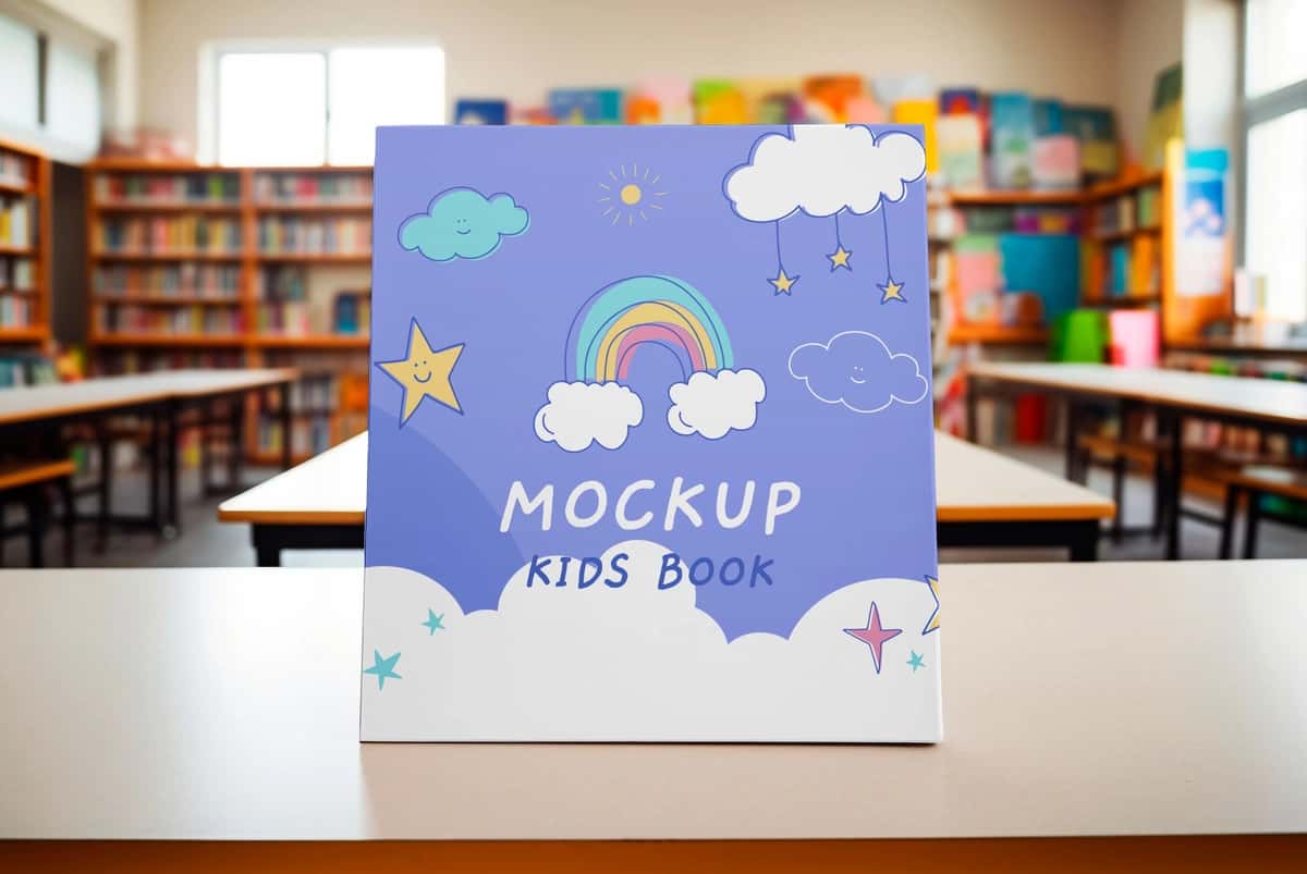 Bolalar kitobining maket dizayni | Children book mockup design 1
